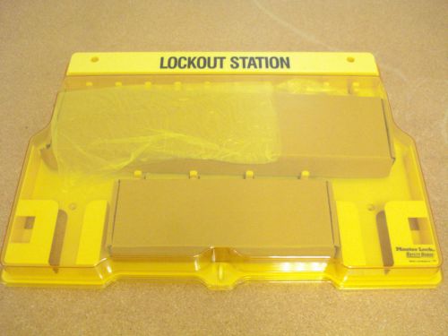 Master lock 1483 covered lockout station, padlock, empty  (3a) for sale