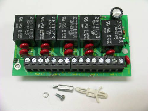 Fire-lite rm-5f plug-in five form-c relay module for sale