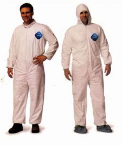 Tyvek Coveralls with Hood  Elastic Wrists and Ankles (25 per case) Large