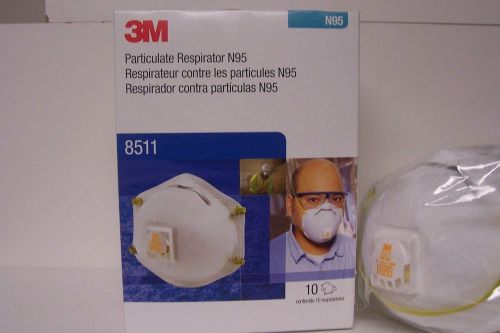 3m 8511 n95 particulate respirators ( 80 per case) for sale