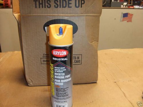 KRYLON INVERTED MARKING PAINT CAN OIL / SOLVENT BASED HIGH VISIBILITY YELLOW!