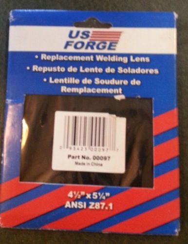 NEW US FORGE 00097 WELDING #12 SHADED LENS PLATE 4.5 X 5.25 SALE