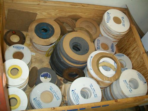 Resellers lot abrasive grinding wheels new norton itt 10&#034; 12&#034; 14&#034; over 100 piece for sale