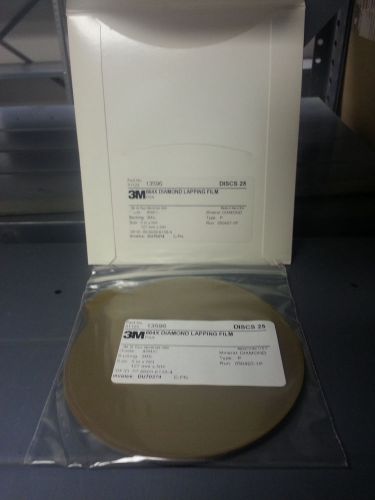 3M Diamond Lapping Film 664X 45 Micron PSA Disc W/O Holes 5 in x NH Pack of 25