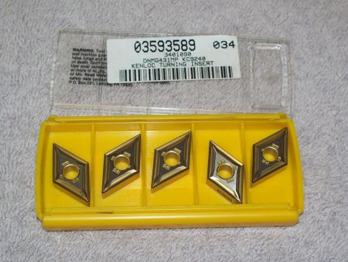 Kennametal   carbide inserts     dnmg 431 mp    pack of 5   grade  kc9240 for sale