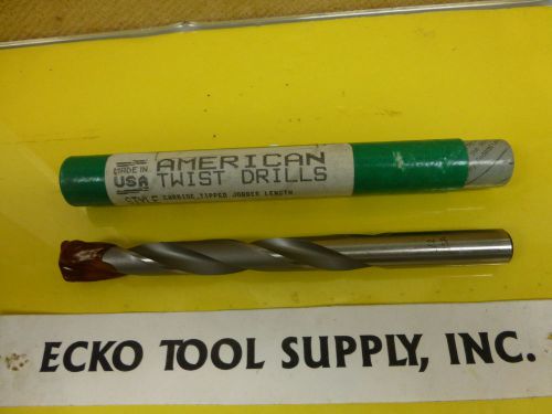 CARBIDE TIPPED DRILL 1/2&#034; (.500&#034; ) DIAMETER FOR CAST IRON/NONFERROUS NEW $12.00