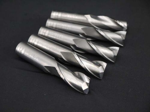 5x RobbJack Solid Carbide 3/4x3/4x1-1/2&#034; 2 Flute Square Center Cutting End Mill