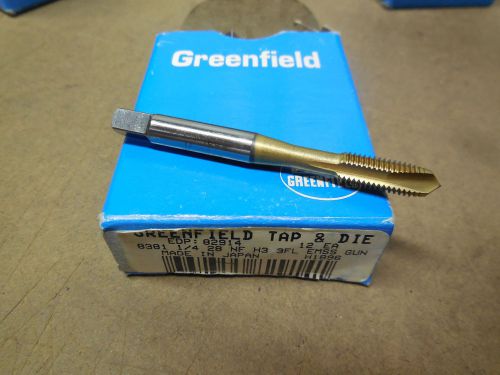 GREENFIELD 1/4&#034;-28 NF H3 EM-Stainless Steel Gun TiN Tap Spiral Point EDP 82914