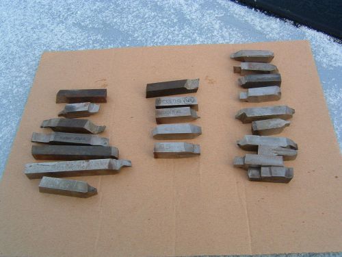 Lathe tool bits, 1/2&#034; square, 22 pieces  metalwork tooling