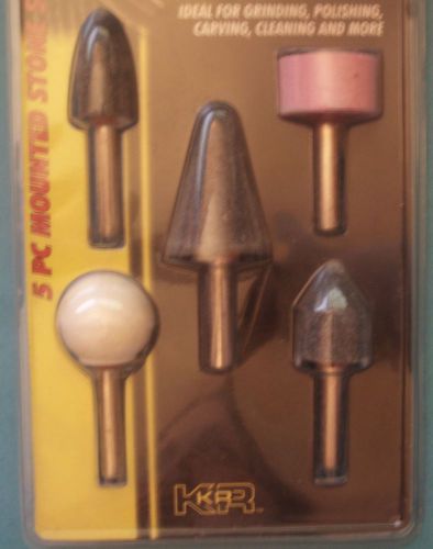 5 pc mounted stone set, 1/4&#034; shank, kr tools, bnip for sale