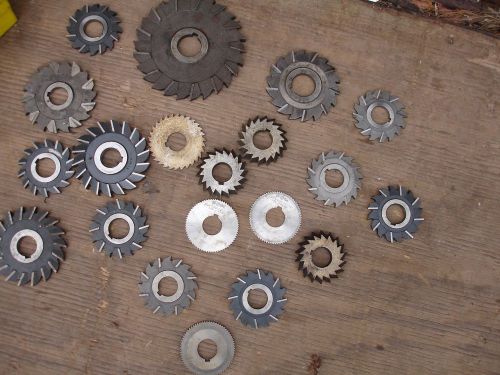 Milling Cutters lot of 20 assorted milling cutter Globus, Cleveland etc