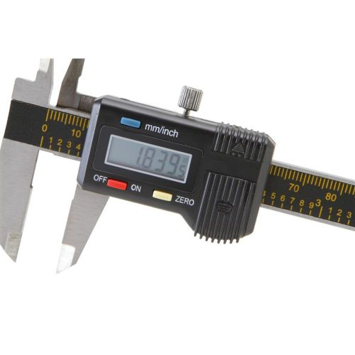 Sae 6 inch or metric digital electronic caliper measure w/case new spare battery for sale