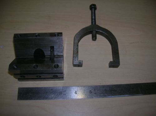 One 3 inch machinists v-block and clamp for sale