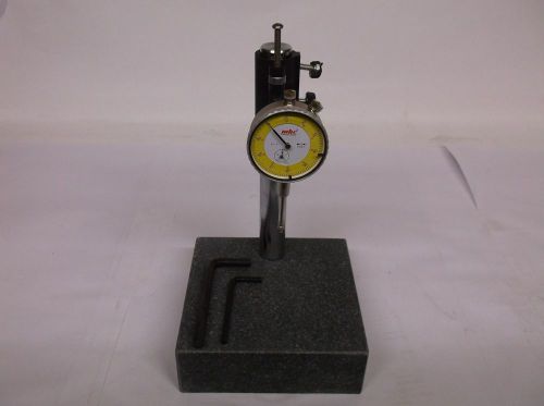 6X6X2 GRANITE SURFACE CHECK COMPARATOR STAND &amp; MHC 0-1&#034; DIAL INDICATOR GAGE