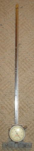 Starrett 12 inch no. 450-12 depth gage .001 inch grads base is 2+3/4 inches for sale