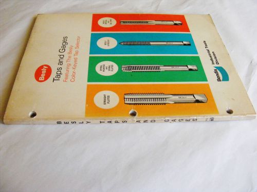 Taps and Gages Catalog 1968 Besley Colored Key Tap Selector VVG
