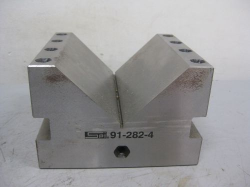 V-block w/ clamp 6&#034; l x 6&#034; w x 4&#034; h 90 deg v angle - hardened steel |47b| for sale