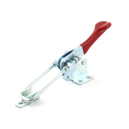 Red Handgrip 450Kg Flanged Base Quick Holding Latch Action Toggle Clamp CH-40334