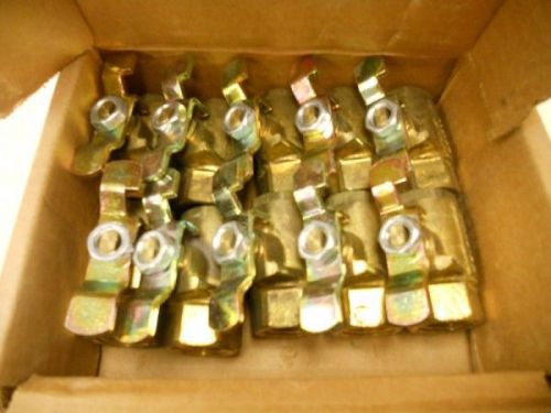 Lot of 10 - new parker xv500p-8-04 brass ball valve  1/2 ” thread for sale