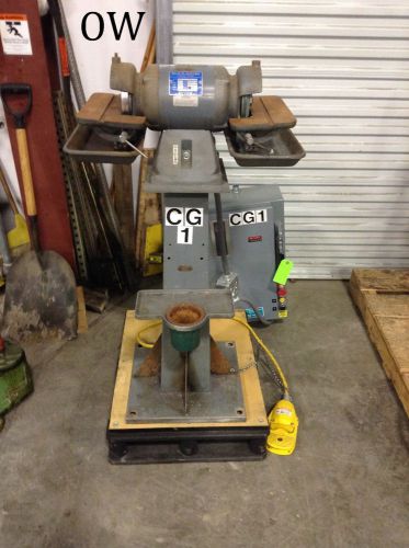 Baldor heavy duty 1/2 hp buffer / pedestal grinder / sharpener 3450 rpm for sale