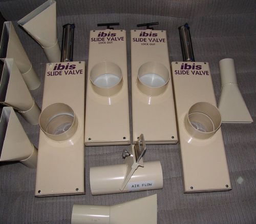 Ibis air handling valves meters diverters pneumatic 6&#034;, 5&#034; unued for sale