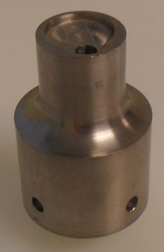 Branson ultrasonic welder catenoidal horn 459570 1-3/4&#034;dia x 2-5/8&#034;h 1/4&#034; thread for sale