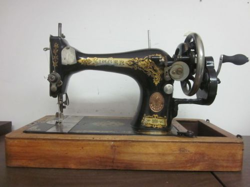 Singer hand crank sewing machine denim canvas leather vinyl uphosltery for sale