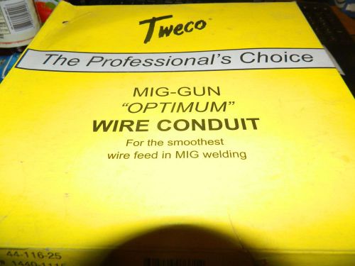 TWECO 44-116-25 MIG-GUN OPTIMUM WIRE CONDUIT LOT OF 2