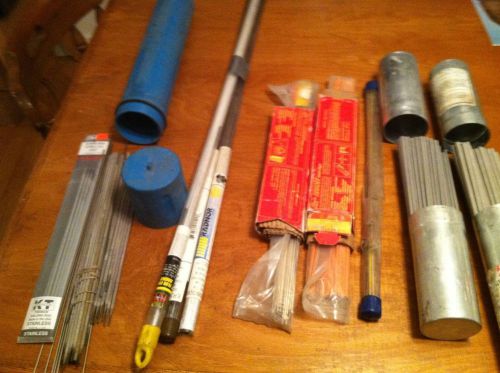 Lot of different welding brazing rods radnor kt etc for sale