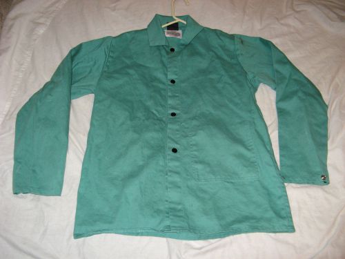 Mens Tillman Westex Proban/FR-7A Flame Resistant Green Welders Shirt Jacket Sz M