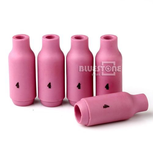 5 x 10n50 #4 tig alumina cermic cup nozzle tig torch db pta wp 17 18 26 series for sale