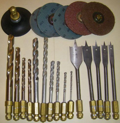 Craftsman drills,concrete drills, paddle drills &amp; sanding disc free p&amp;h for sale