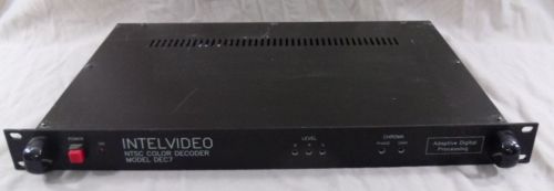 Intelvideo ntsc color decoder dec-7 broadcast equipment for sale