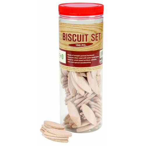 Wood Joining, Crafting and Woodworking 1-5/6&#034; Hardwood Biscuits 150 Pieces