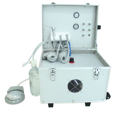 COXO Portable Dental Unit DB-408 with Air Compressor Water Reserved Bottle 4H