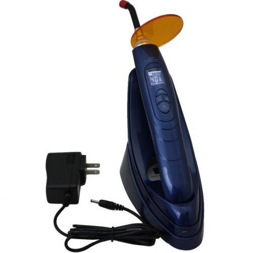Hot!! dental wireless cordless led curing light lamp with free light meter blue for sale