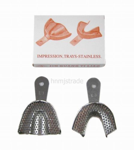1 Set New Impression Trays-Stainless For Dental U3 L3 Small