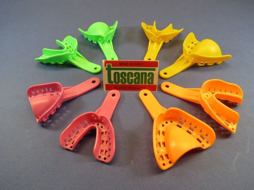 Dental Impression Tray Plastic Abs Ortho Assorted Kit /8 TOSCANA