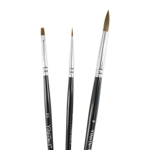 3pcs dental synthetic porcelain ermine brush pen set dental lab equipment for sale