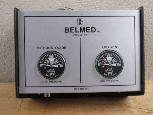 Belmed dental wall mounted no2 nitrous oxide, oxygen manifold monitoring system for sale