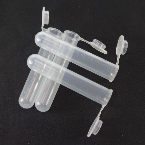 Plastic test tubes centrifuge tubes 10ml round bottom free shipping x4