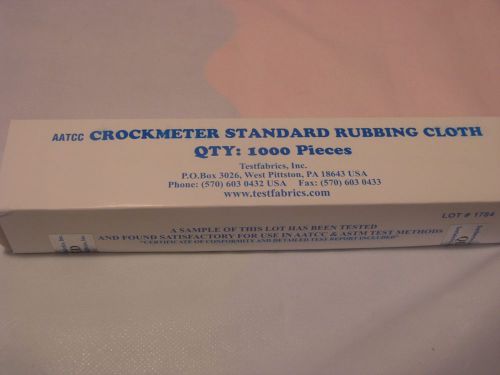 Testfabrics AATCC Crockmeter Crock Cloth Crock Squares 2 x 2&#034; - USA