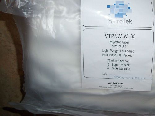 Valutek Polyester Wiper sheets, # VTPNWLW-99  $89.00.  (1) case.