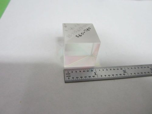 Optical beam splitter cube very nice laser optics bin#l9-37 for sale