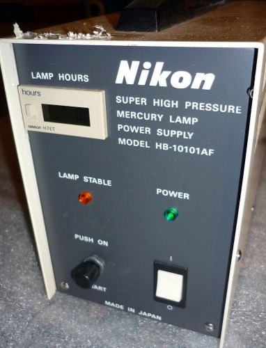 NIKON SUPER GIGH PRESSURE MERCURY LAMP POWER SUPPLY MODEL HB-10101AF