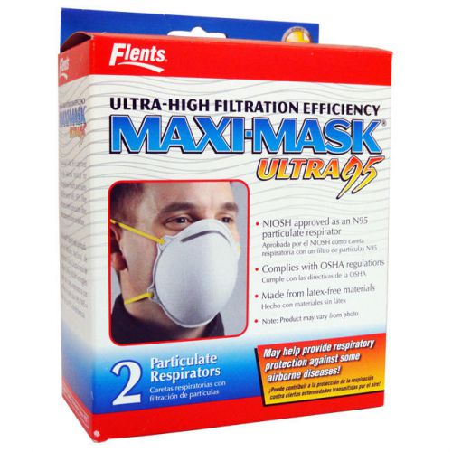 8 Flents Maxi-Mask Ultra 95 Particulate Respirators N95 New OSHA Approved