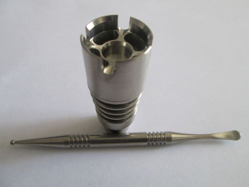 Direct inject royal domeless titanium male nail 14 &amp; 18 mm with titanium tool for sale