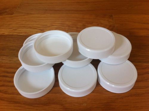Wheaton White Wide Mouth Container Caps 43-400 Polypropylene 10 pc