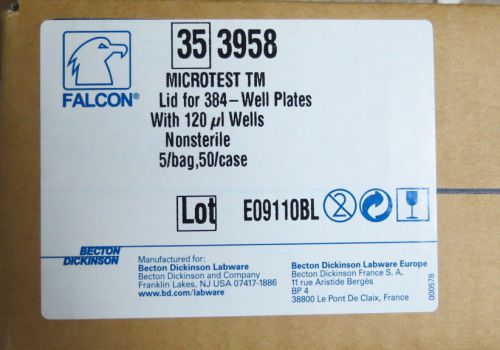 Bd falcon microtest  microplate lids for 384-well plates #353958 qty 50 for sale