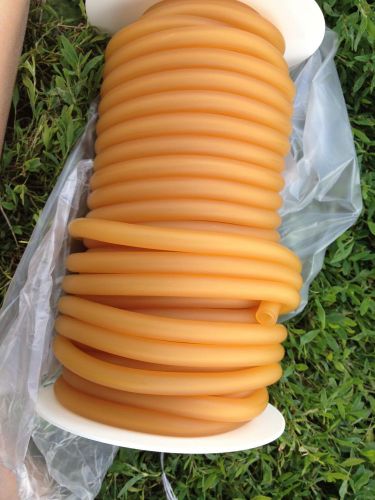Surgical tubing latex amber 50&#039; reel kent elastomer 606r 3/16 i.d. 3/32 wall for sale